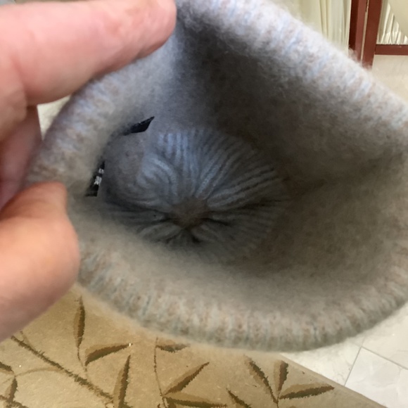 Child's 100% Cashmere Knit Hat with Pom Pom by Forte - Picture 6 of 8